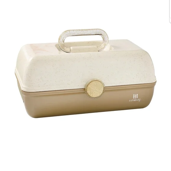 NEW 36pc Caboodles × Ulta Beauty Makeup Train Case Gold